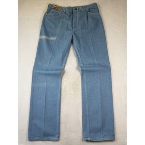 Vintage Sedgefield Blue Cotton Straight Leg Jeans 38x34 NWT Made in USA READ